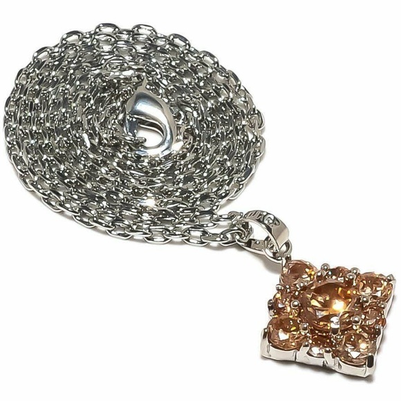 🆒 Morganite Gemstone Minimalist Pendant Necklace - Picture 2 of 9